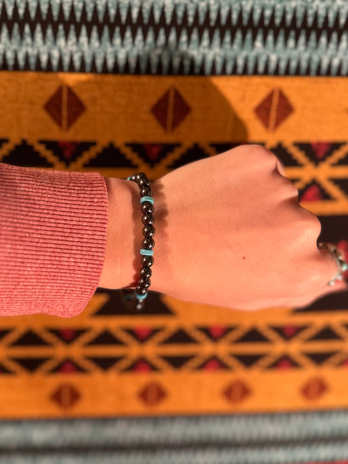 Silver Spur Line Stretchy Bracelet