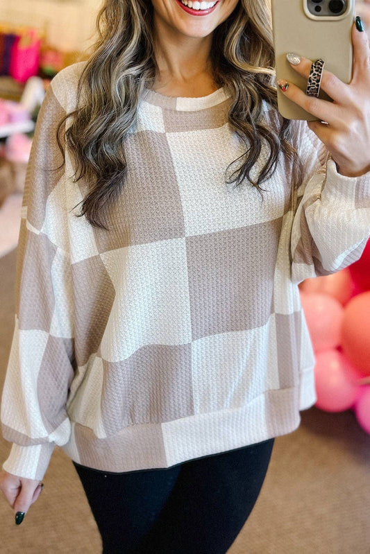 Sage Brush Checkered Top