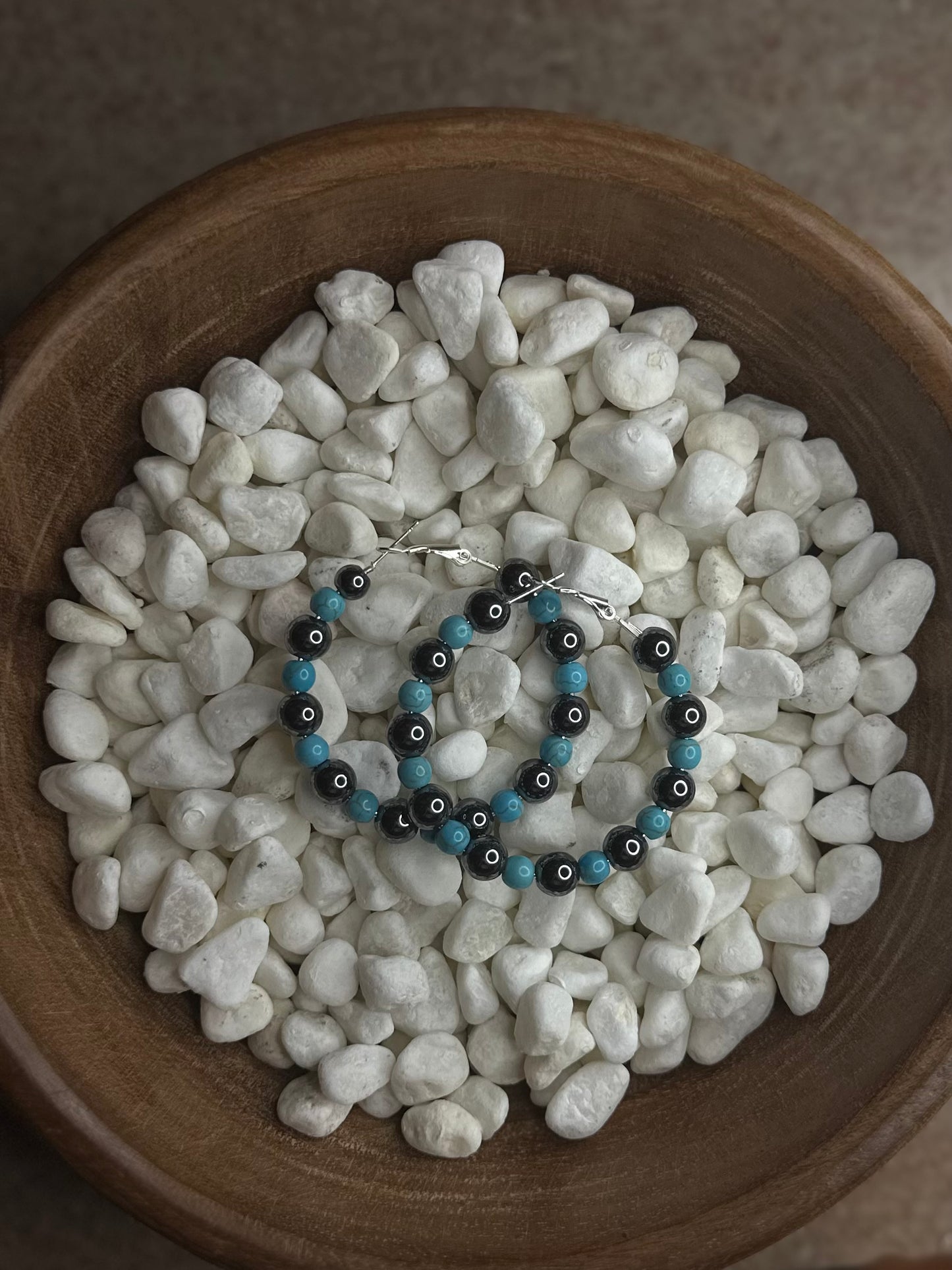 Turquoise Outlaw Hoops