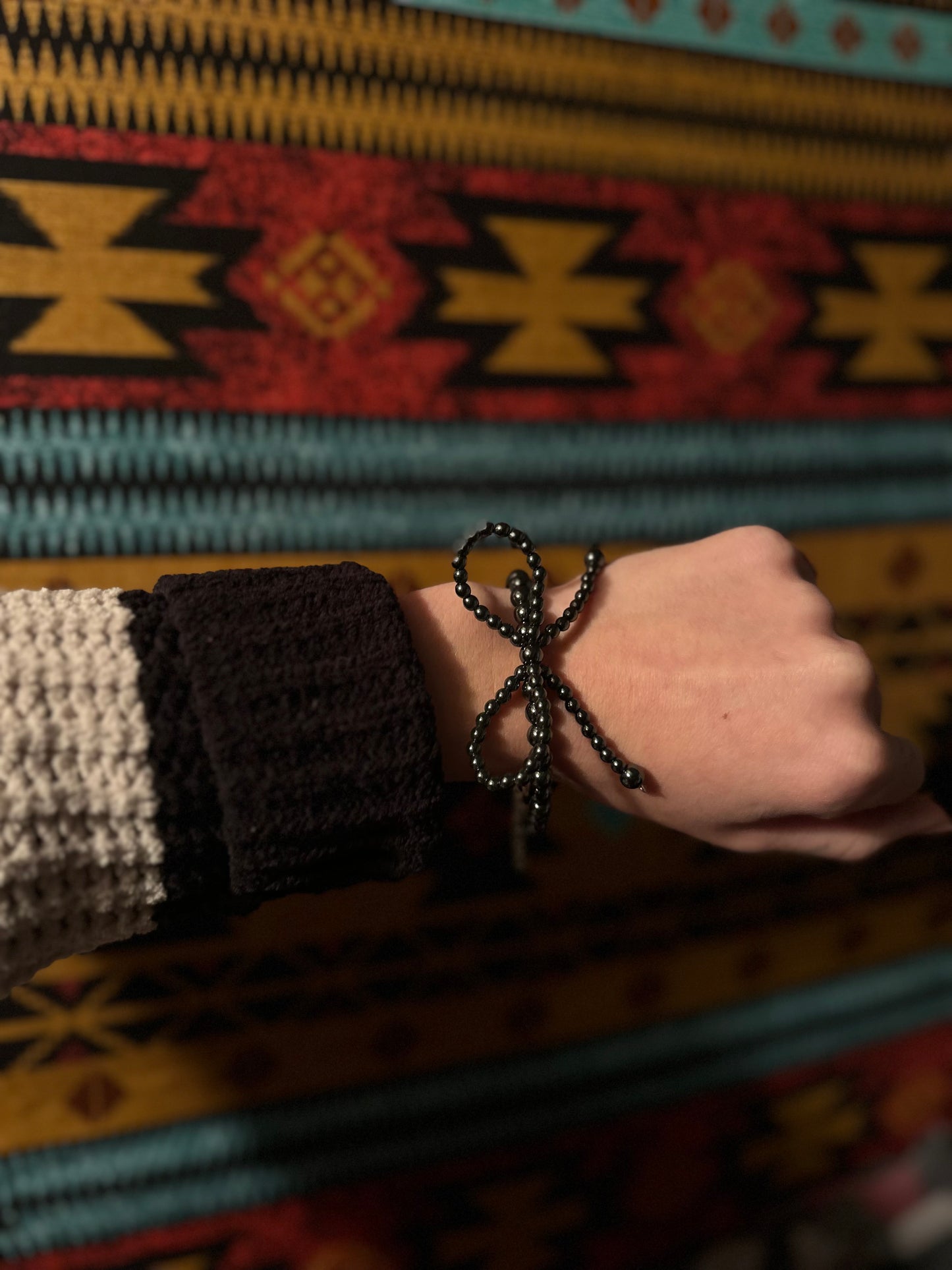 Midnight Bow Bracelet