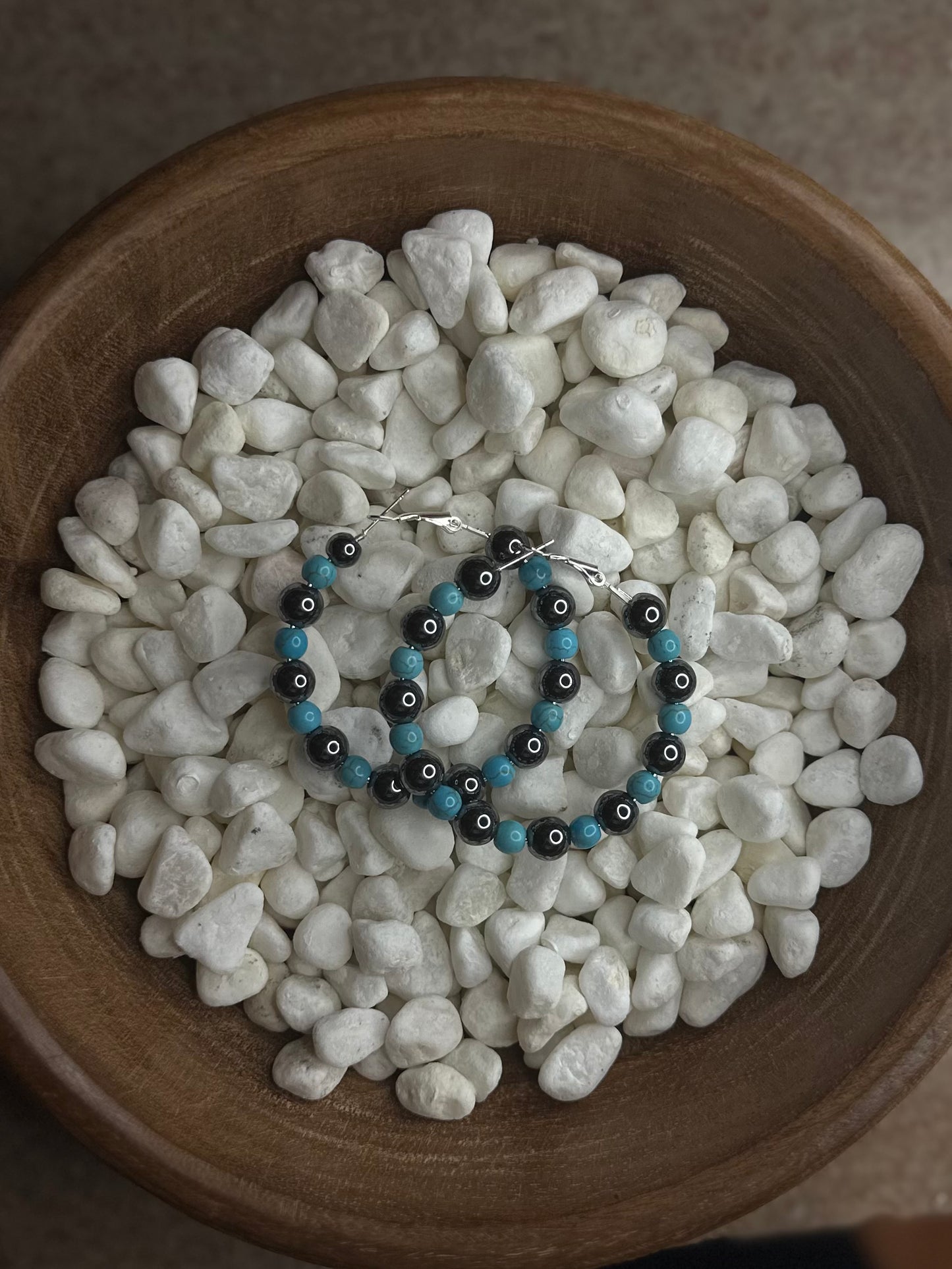 Turquoise Outlaw Hoops