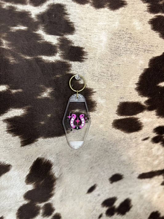 Horseshoe Motel Keychain