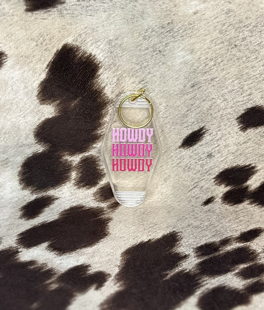 Howdy Motel Keychain