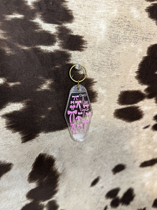 Pretty in Pink Motel Keychain